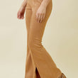 Load image into Gallery viewer, Front Slit Suede Flare Pants