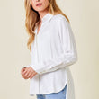 Load image into Gallery viewer, Peplum Back Satin Blouse