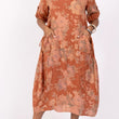 Load image into Gallery viewer, Flowing Floral Linen Dress