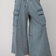 Load image into Gallery viewer, Feelin Good Utility Mineral Wash Wide Leg Pants