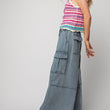 Load image into Gallery viewer, Feelin Good Utility Mineral Wash Wide Leg Pants