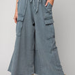 Load image into Gallery viewer, Feelin Good Utility Mineral Wash Wide Leg Pants