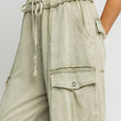 Load image into Gallery viewer, Feelin Good Utility Mineral Wash Wide Leg Pants