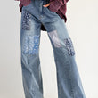 Load image into Gallery viewer, Patchwork Paisley Jeans