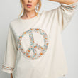 Load image into Gallery viewer, Mineral Washed Peace Pullover
