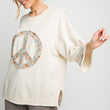 Load image into Gallery viewer, Mineral Washed Peace Pullover
