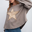 Load image into Gallery viewer, Star Studded Patch Pullover