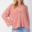 Load image into Gallery viewer, V-Neck Mineral Washed Top