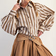 Load image into Gallery viewer, Stripes Oh My Button Up