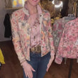 Load and play video in Gallery viewer, Reversible Floral Twill Jacket