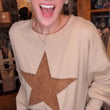 Load and play video in Gallery viewer, Star Studded Patch Pullover