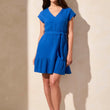 Load image into Gallery viewer, Navy Haven Waist-Tie Dress