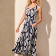 Load image into Gallery viewer, Printed Sleeveless High Low Dress