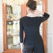 Load image into Gallery viewer, Peplum Top w/Side Ruffle Drape
