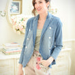 Load image into Gallery viewer, Double Breasted Denim Jacket