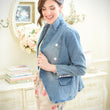 Load image into Gallery viewer, Double Breasted Denim Jacket
