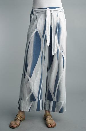 Modern Printed Linen Pant