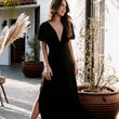 Load image into Gallery viewer, Deep V Maxi W/Side Slits