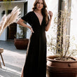 Load image into Gallery viewer, Deep V Maxi W/Side Slits