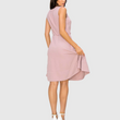 Load image into Gallery viewer, Sleeveless Surplice Wrap Dress w/ Back Pleat