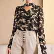 Load image into Gallery viewer, Enjoy The Day Camouflage Print Blouse