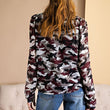 Load image into Gallery viewer, Enjoy The Day Camouflage Print Blouse