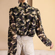 Load image into Gallery viewer, Enjoy The Day Camouflage Print Blouse