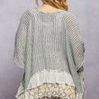 Load image into Gallery viewer, Linen Lace Ruffle Cardigan
