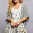 Load image into Gallery viewer, Linen Lace Ruffle Cardigan
