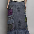Load image into Gallery viewer, Mixed Media Ruffle Long Skirt
