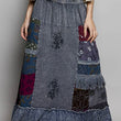 Load image into Gallery viewer, Mixed Media Ruffle Long Skirt
