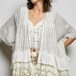 Load image into Gallery viewer, Linen Lace Ruffle Cardigan
