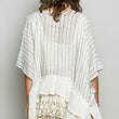 Load image into Gallery viewer, Linen Lace Ruffle Cardigan
