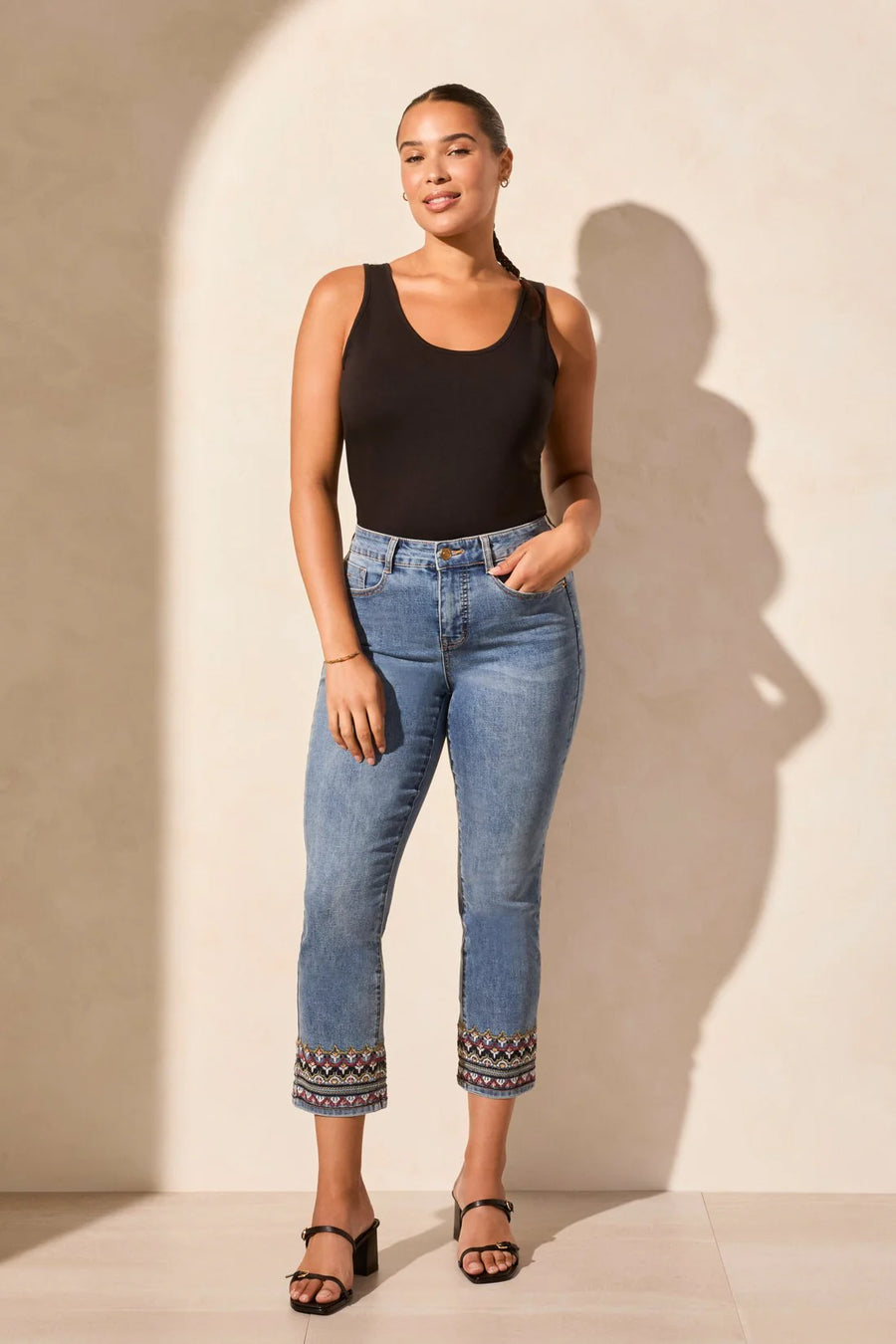 Stitch & Style Cropped Jeans