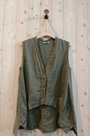 Vivacious Linen Vest