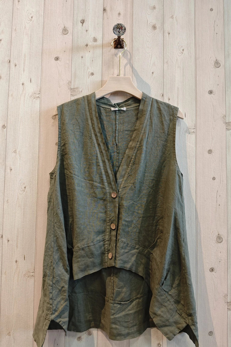 Vivacious Linen Vest