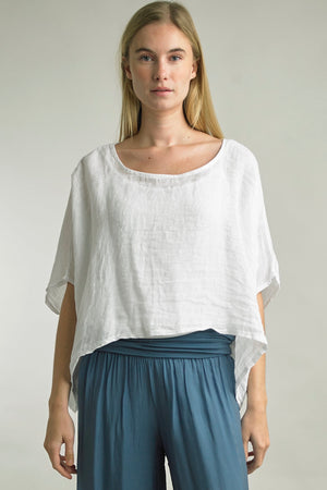 Amalfi Breeze Linen Top