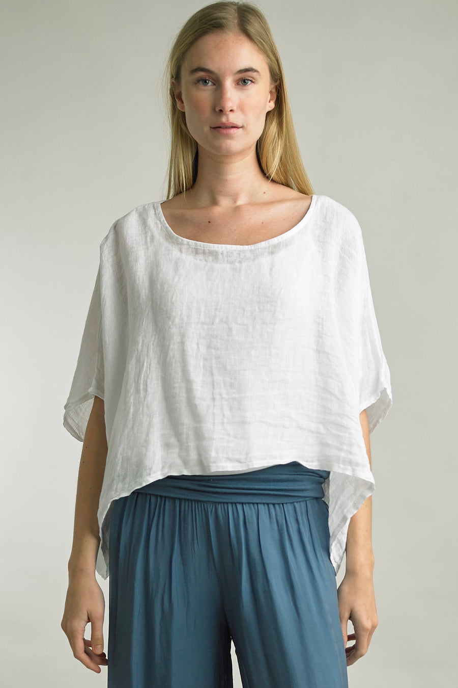 Amalfi Breeze Linen Top