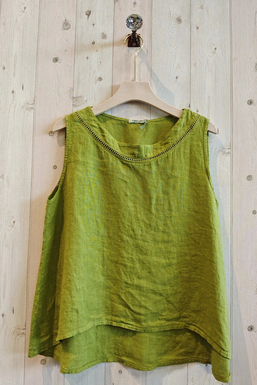 Ruffles Linen Tank
