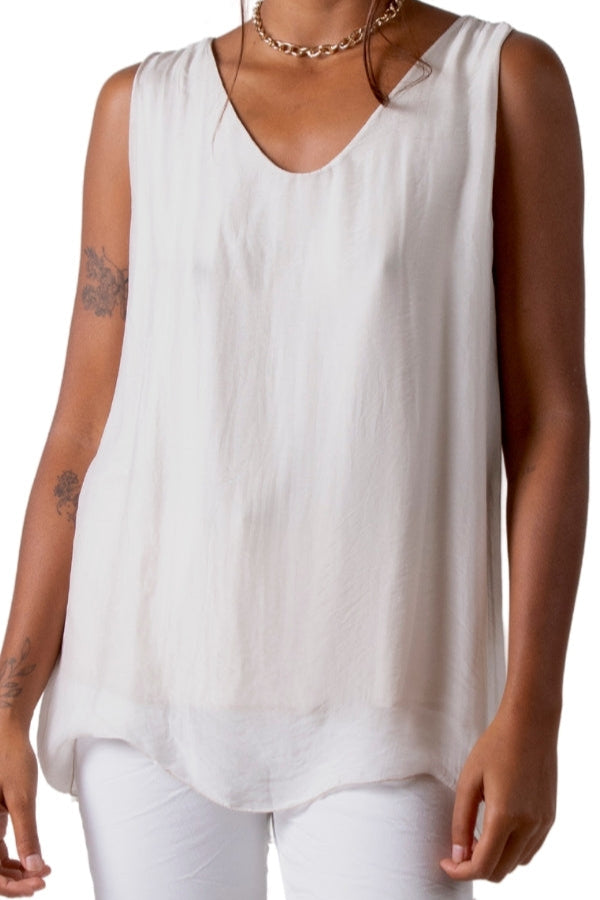 Sleek Silk Top