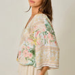 Load image into Gallery viewer, Border Print Front Wrap Kimono Top

