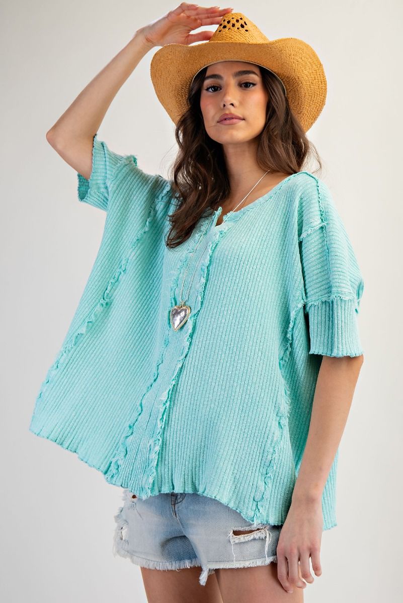 Cool Vibes Rib Tunic Tee