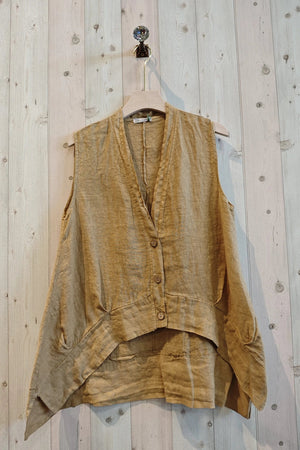 Vivacious Linen Vest