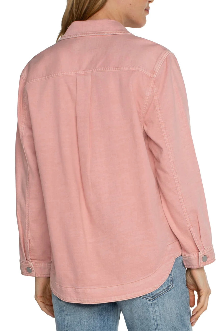 Blushing Button Spring Shacket