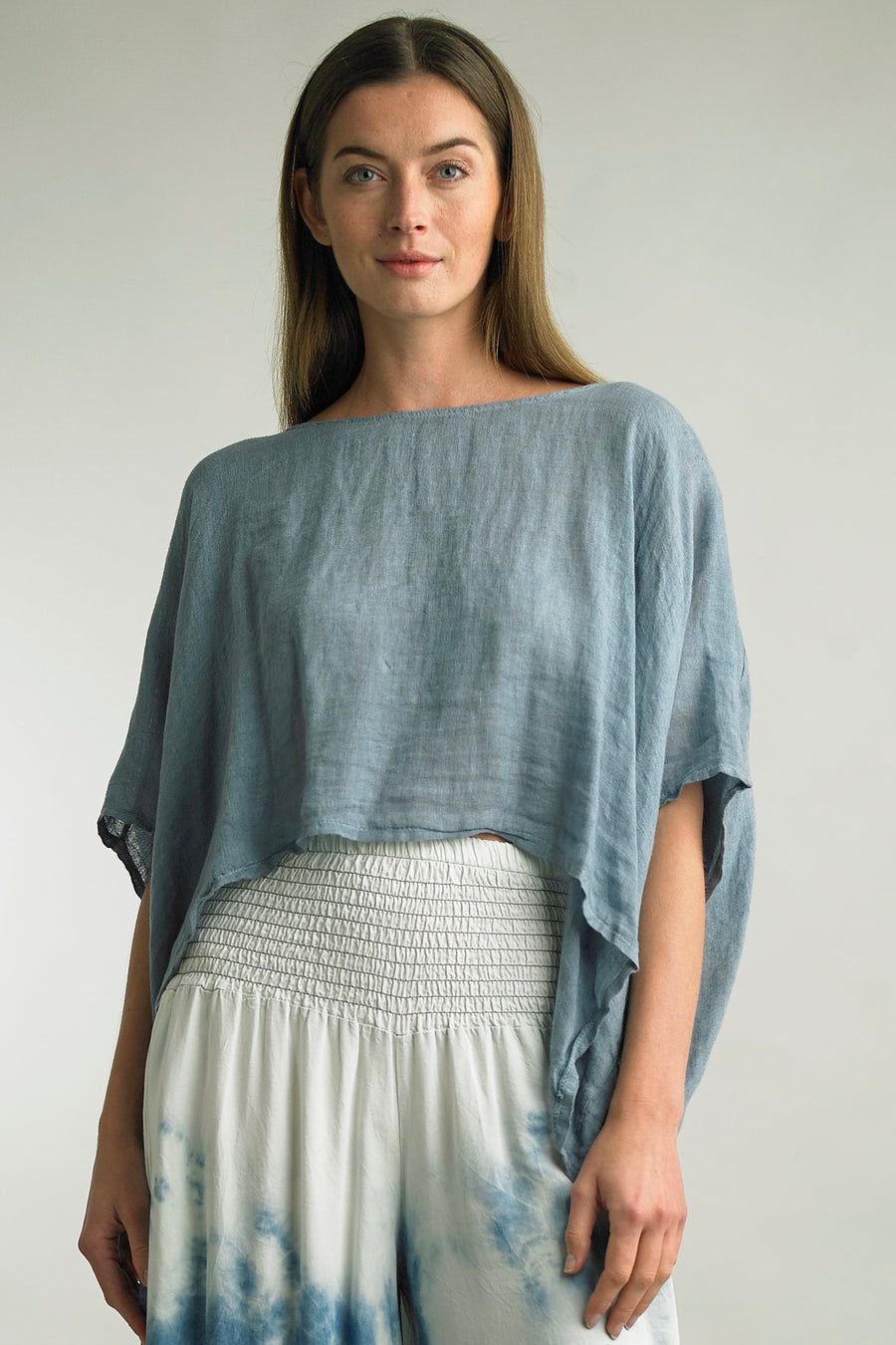 Amalfi Breeze Linen Top