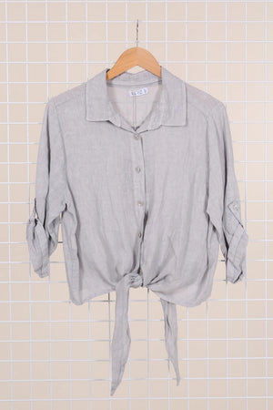 Linen Tie Top