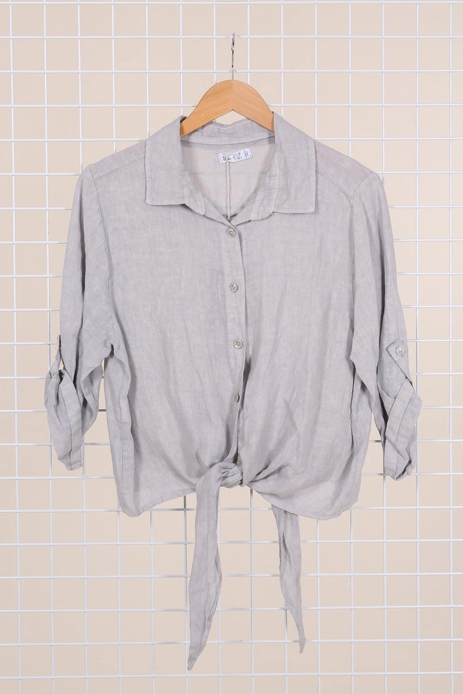 Linen Tie Top