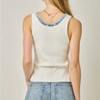 Load image into Gallery viewer, Henley Neck Washed Tank Top
