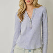 Load image into Gallery viewer, Washed Thermal Henley Top
