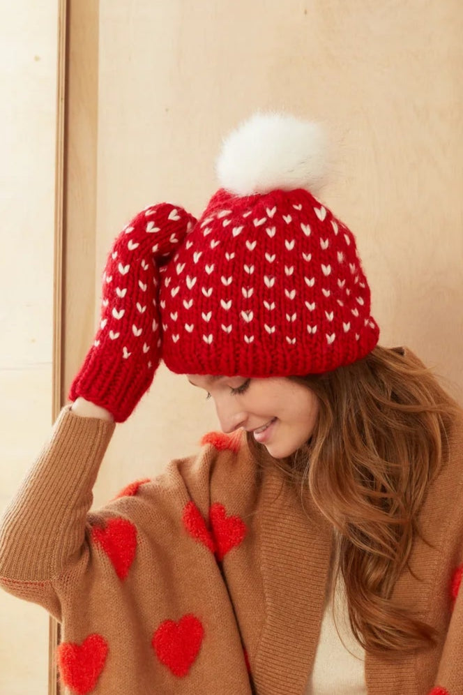 Heart of Mine Pom Pom Hat